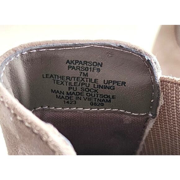 BOOTS/SHOES-ANKLE-Anne Klein-iFlex-Slip On-Parson-Tan Suede-Block Heel-Size 7M - Picture 11 of 16